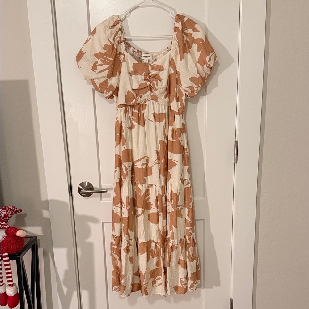 Orange Creek Floral Midi Dress